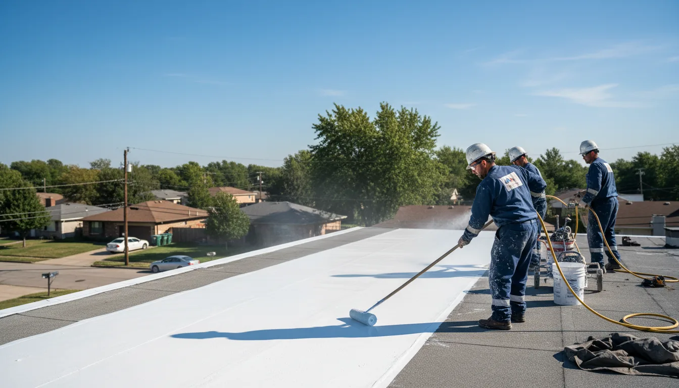 Commercial roof coating in Sutersville, PA near me